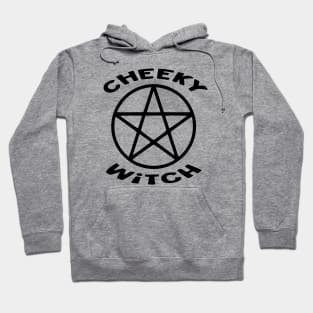 Cheeky Witch® Pentacle with Flying Witch Back Print Hoodie